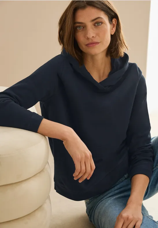 Sweat à capuche de base universal blue