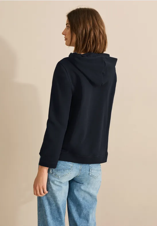 Sweat à capuche de base universal blue