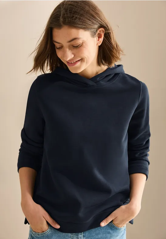 Sweat à capuche de base universal blue