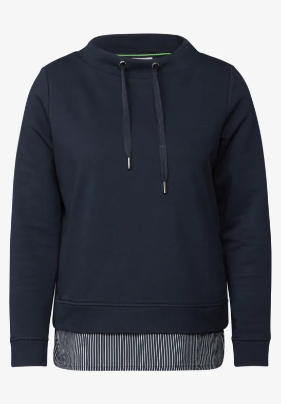 Sweatshirt in een gelaagde look universal blue
