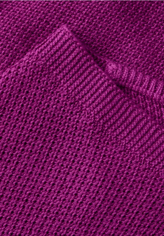 Pull structuré sans manches anemone pink