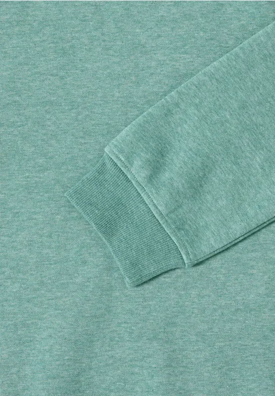Sweatshirt mit Kapuze jewel green melange