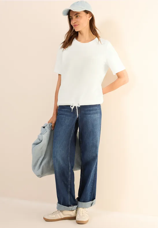 Sweatshirt mit Brusttasche vanilla white