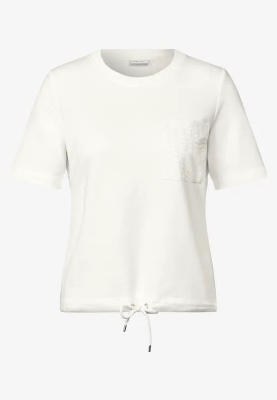 Sweatshirt mit Brusttasche vanilla white