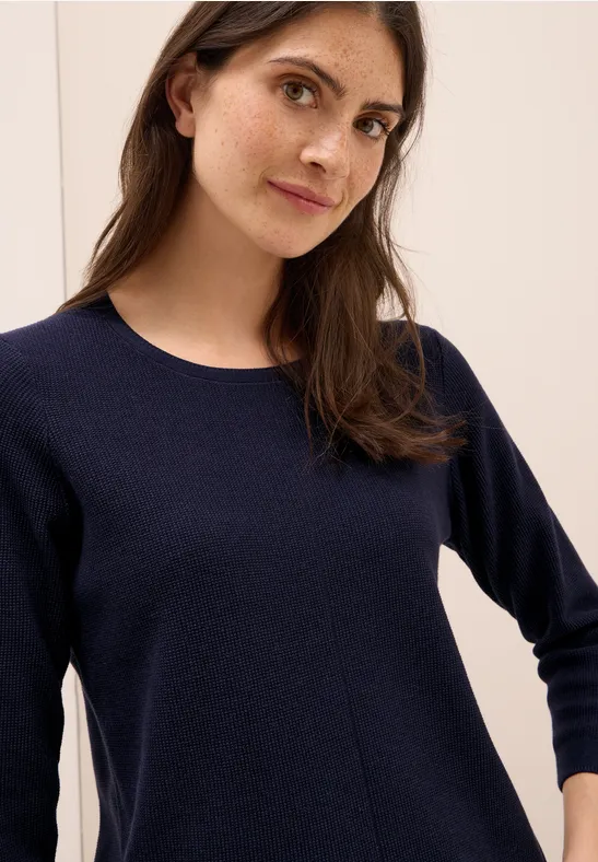 Rundhals Strickpullover urban dark blue
