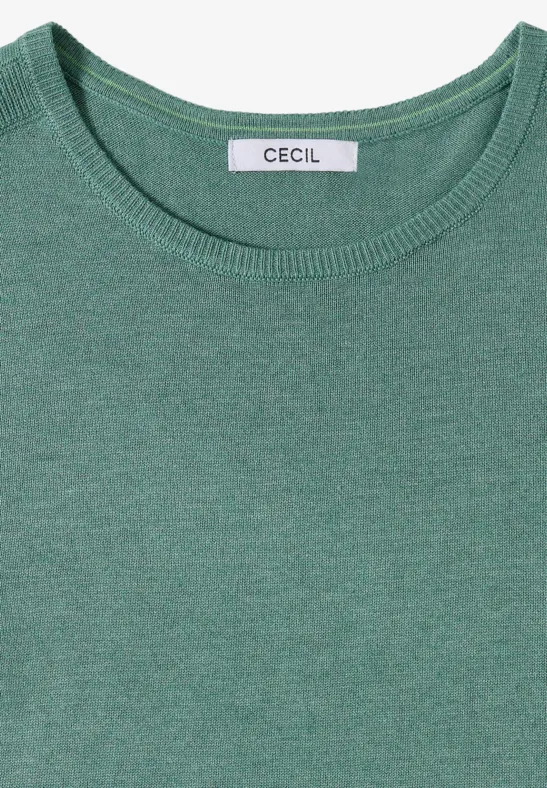 Basic Pullover jewel green melange