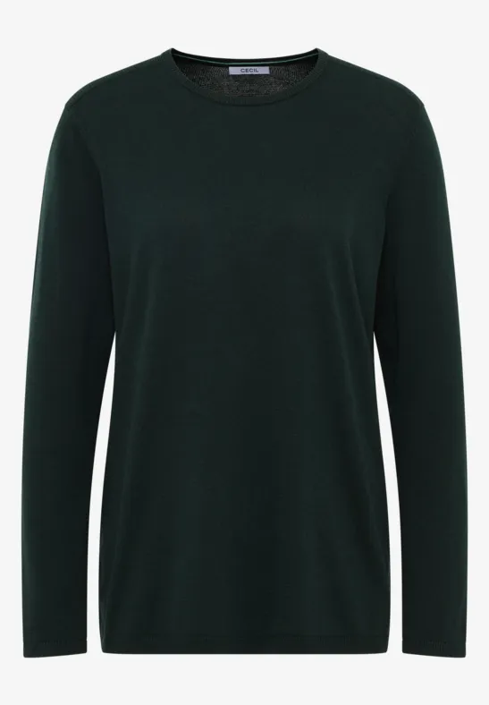 Pull basique ink green