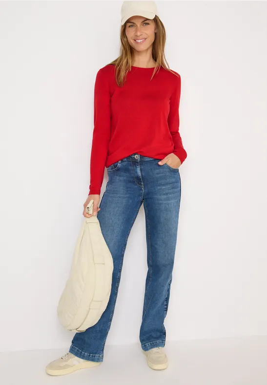 Pull basique fiery red