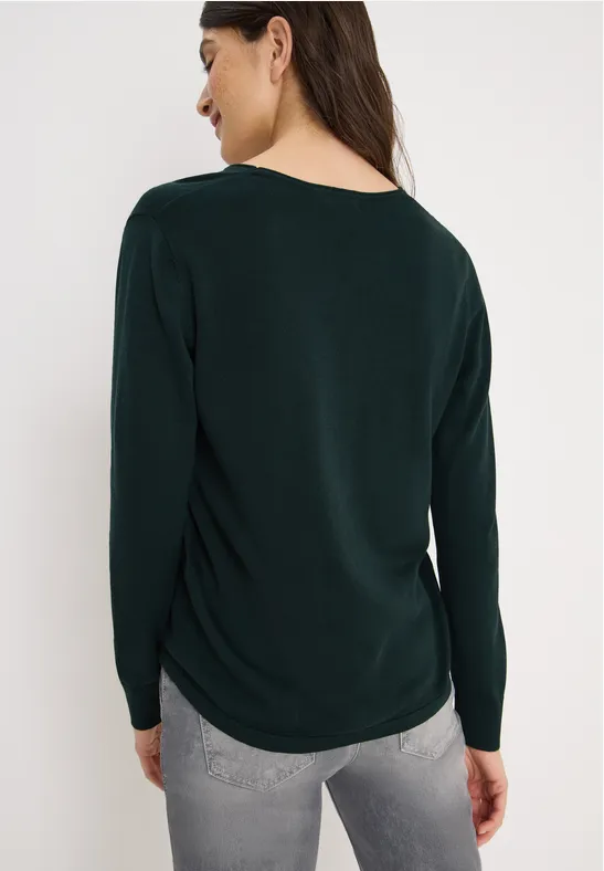Basic Pullover ink green