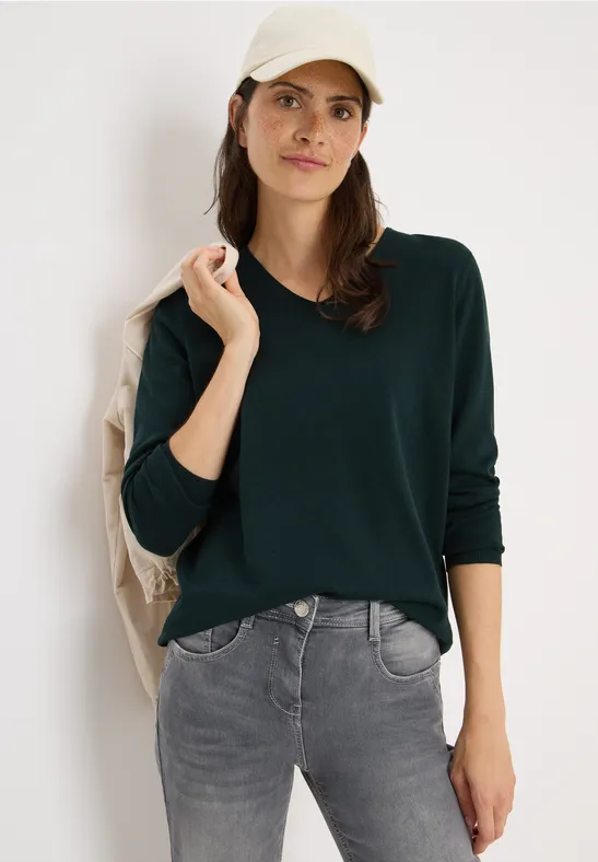 Basic Pullover ink green