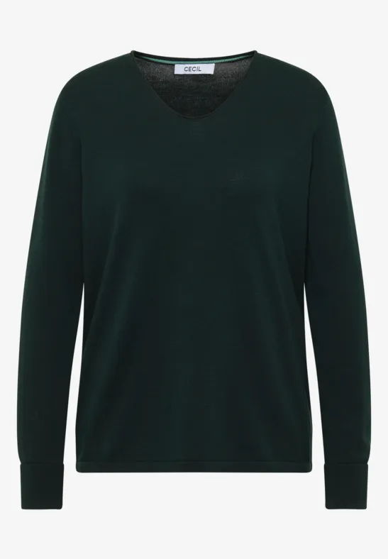 Basic Pullover ink green
