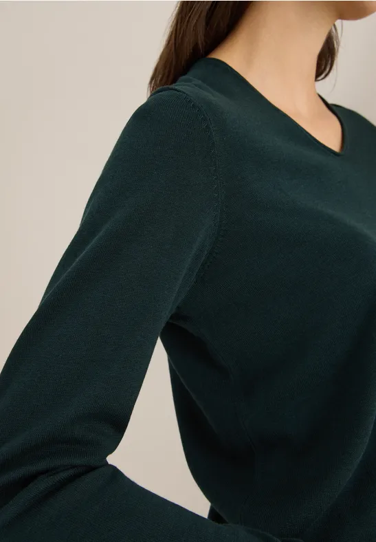Basic Pullover ink green