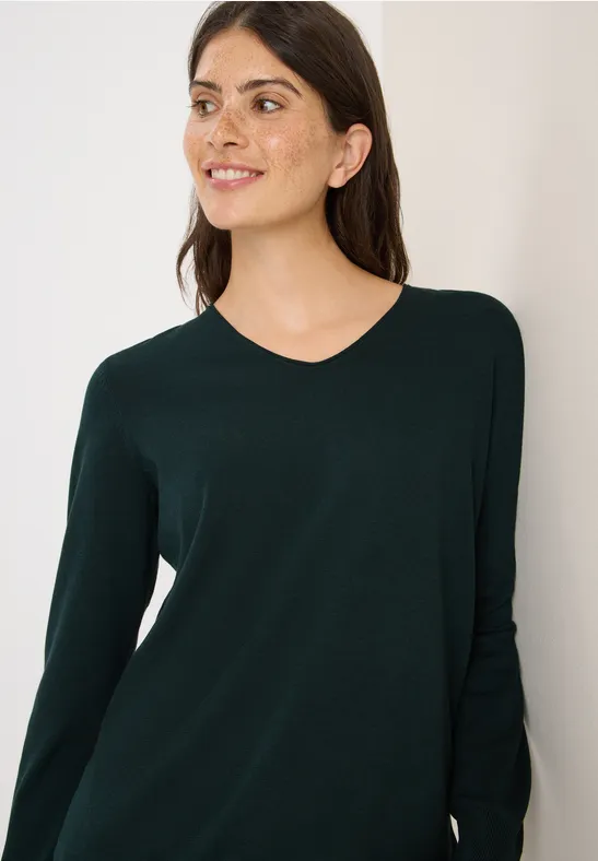 Basic Pullover ink green