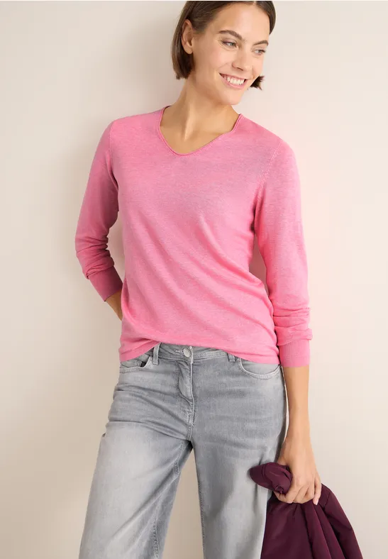 Basic Pullover dark blossom melange