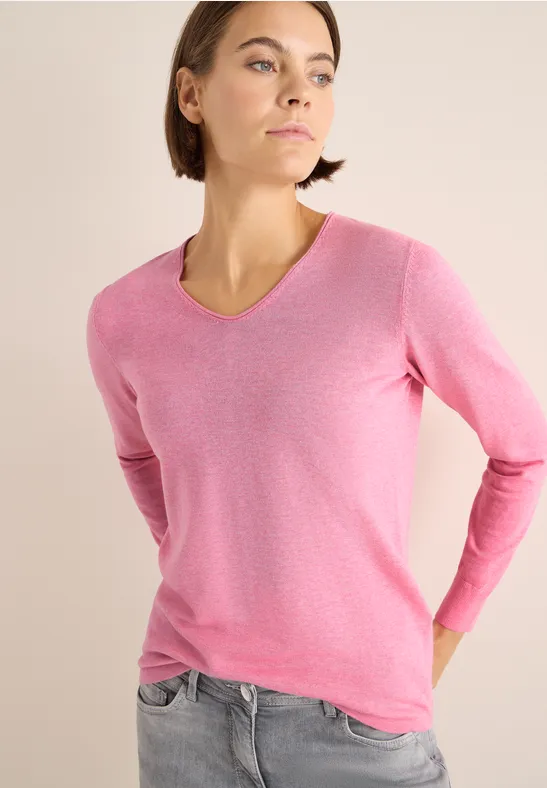 Basic Pullover dark blossom melange