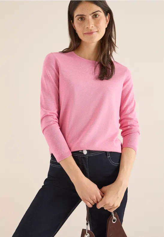 Basic Pullover dark blossom melange