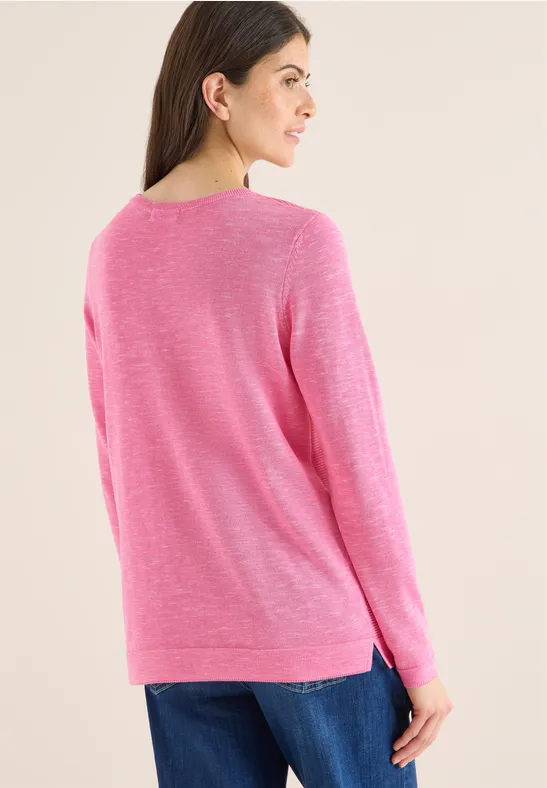 Pull structuré heather dark blossom melange