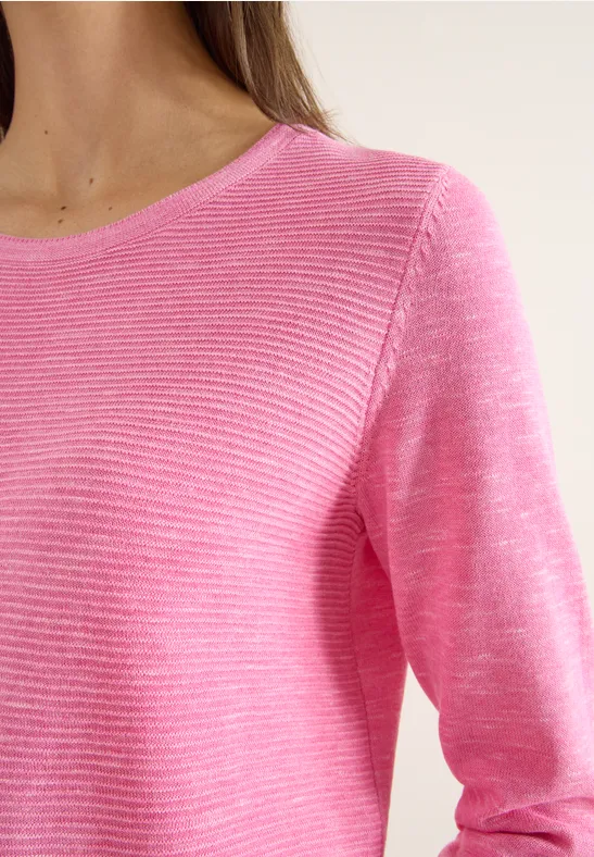 Pull structuré heather dark blossom melange