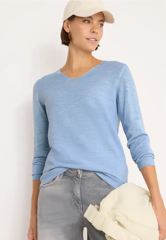 V-Neck Pullover mountain heather melange