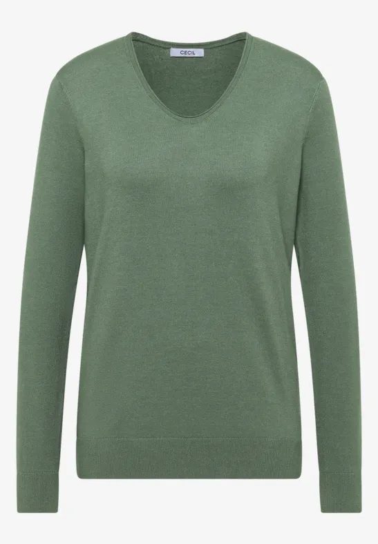 Kuscheliger Pullover highland green melange