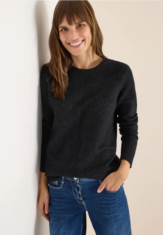 Pull douillet black melange