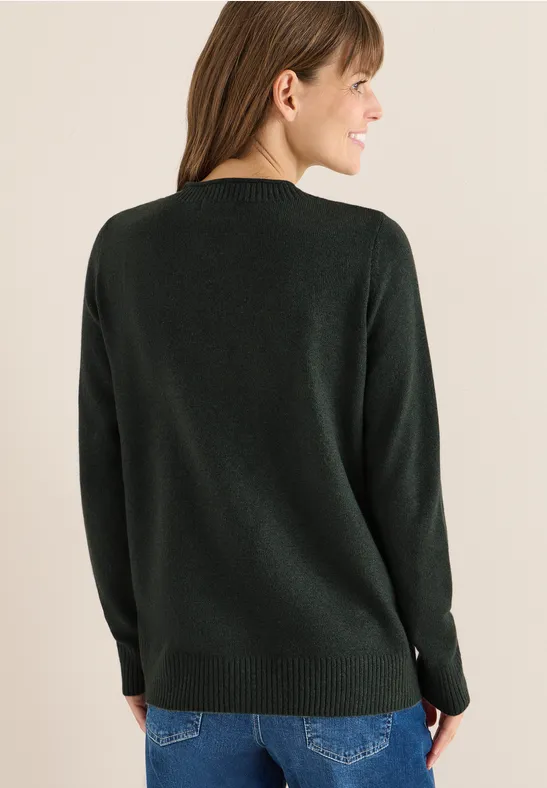 Kuscheliger Pullover active khaki melange