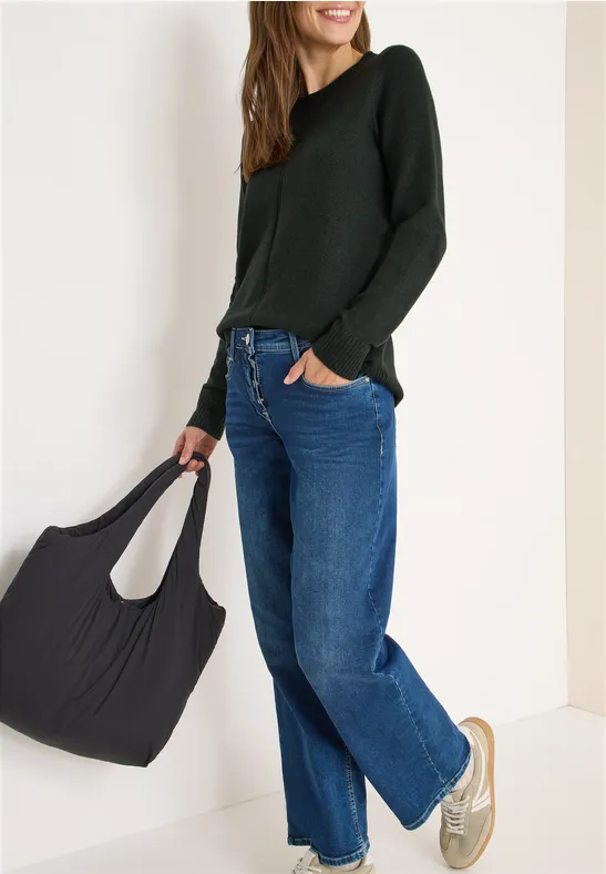 Kuscheliger Pullover active khaki melange