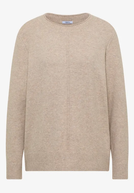 Pull douillet sandalwood beige melange
