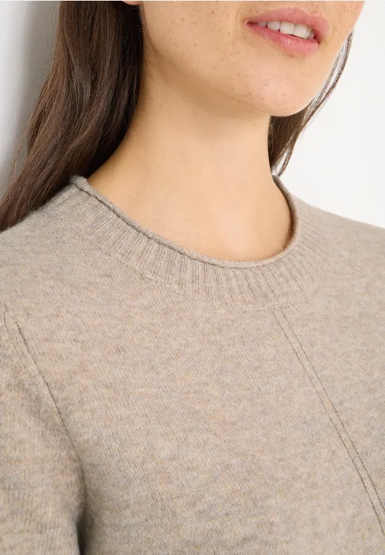 Pull douillet sandalwood beige melange