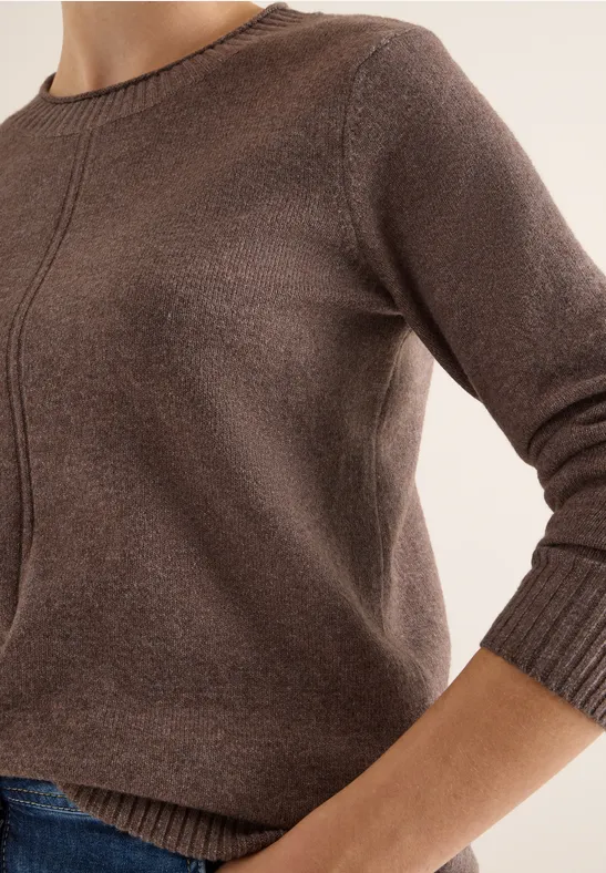 Pull douillet mushroom taupe melange