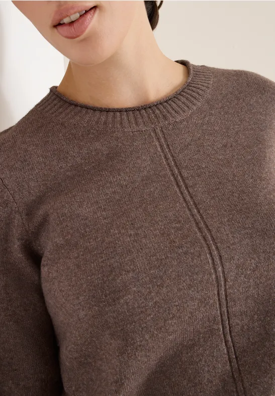 Pull douillet mushroom taupe melange