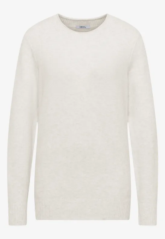 Pull douillet eggshell melange