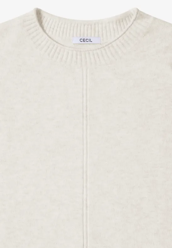 Pull douillet eggshell melange