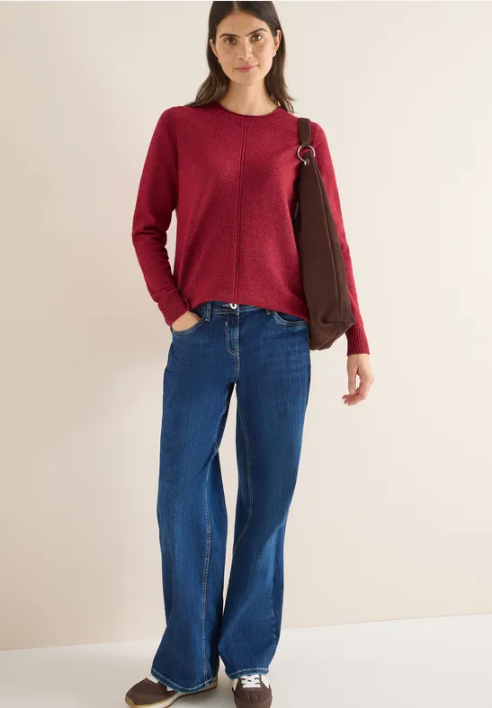 Kuscheliger Pullover rhubarb melange