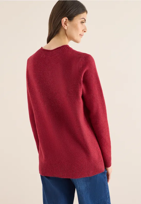 Kuscheliger Pullover rhubarb melange