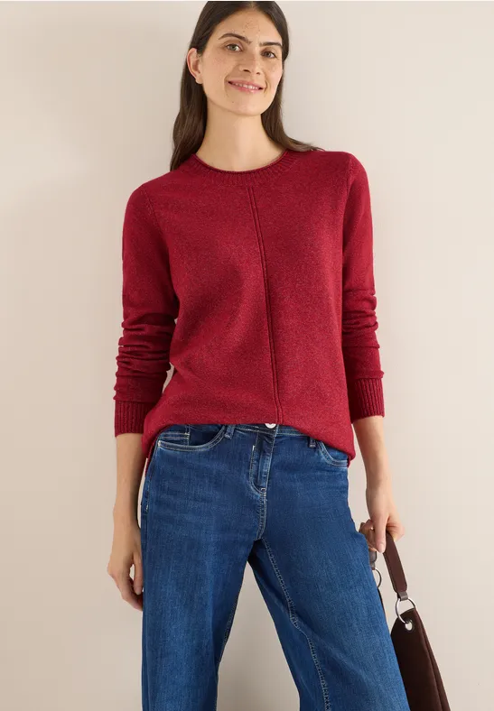 Kuscheliger Pullover rhubarb melange