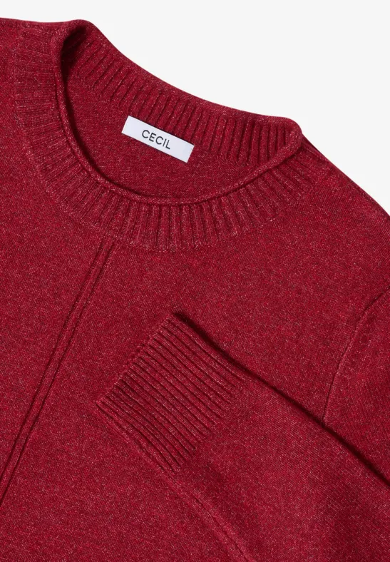 Kuscheliger Pullover rhubarb melange