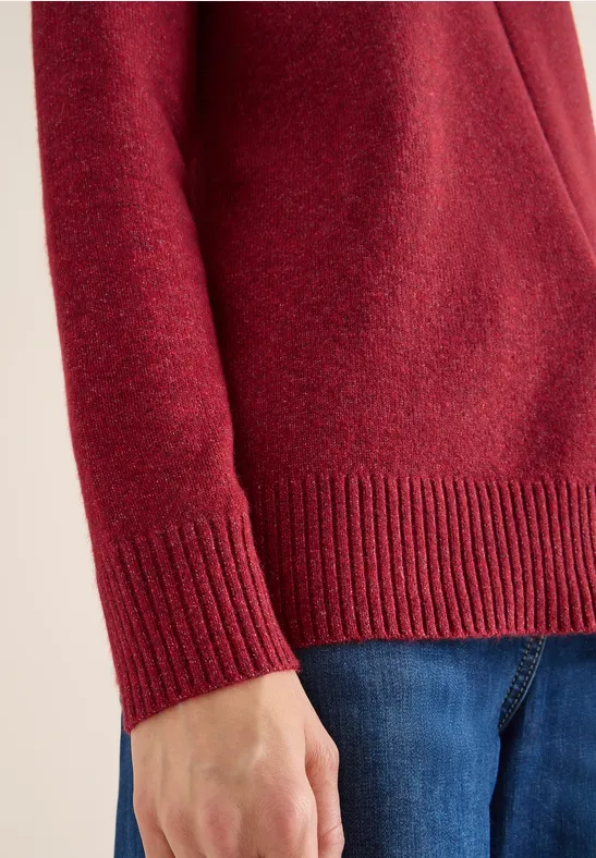 Kuscheliger Pullover rhubarb melange