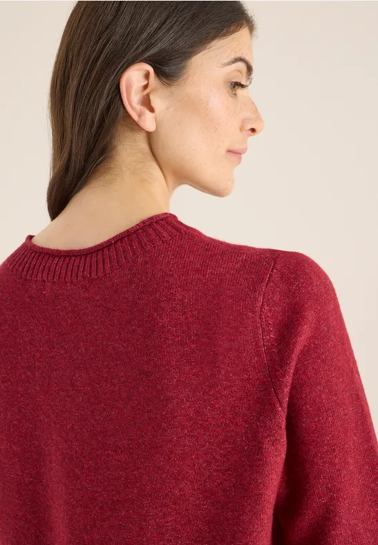 Kuscheliger Pullover rhubarb melange
