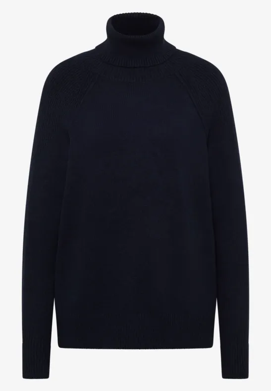 Strukturmix Pullover urban dark blue