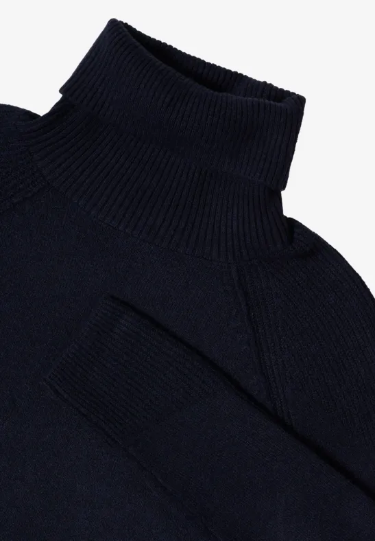 Strukturmix Pullover urban dark blue