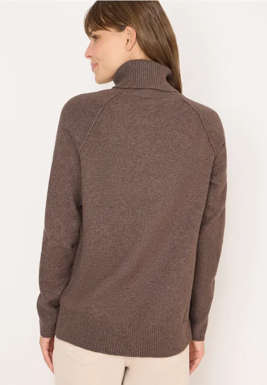 Strukturmix Pullover mushroom taupe melange