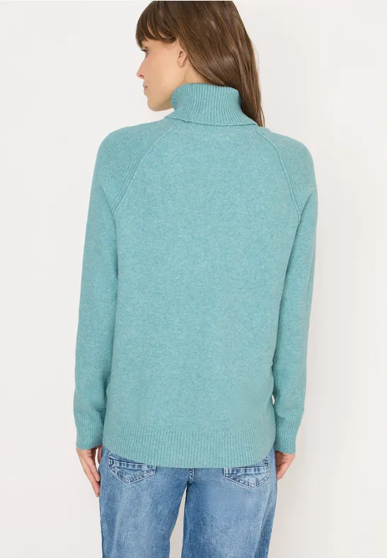 Strukturmix Pullover conifere green melange