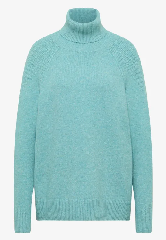 Strukturmix Pullover conifere green melange
