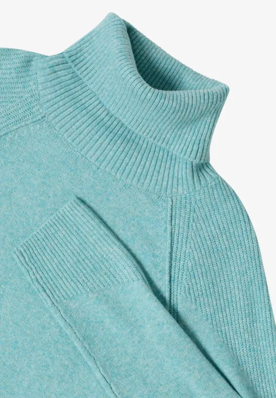 Strukturmix Pullover conifere green melange