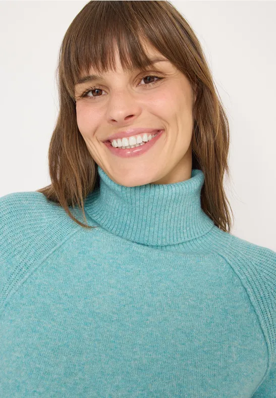 Strukturmix Pullover conifere green melange