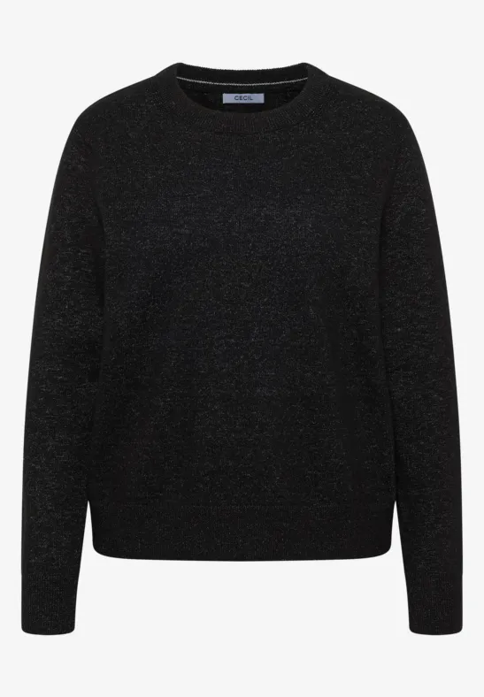Kuscheliger Pullover black melange