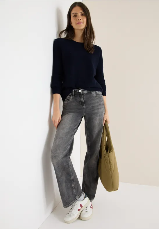 Pull-over avec détails structurés urban dark blue