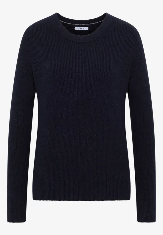 Pull-over avec détails structurés urban dark blue