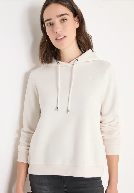 Kapuzen Sweatshirt light greige